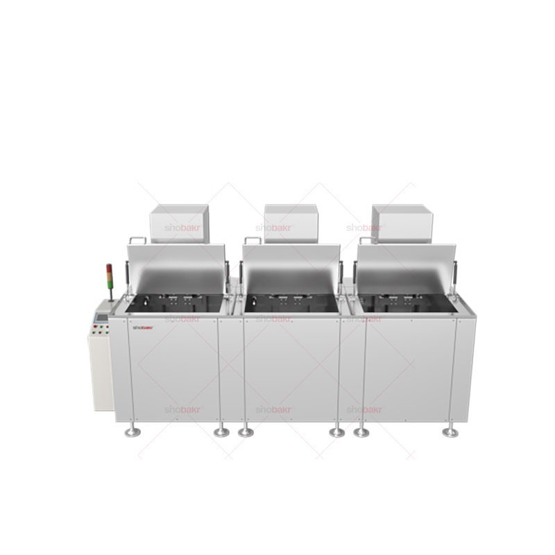 手動三槽帶拋動超聲波清洗機